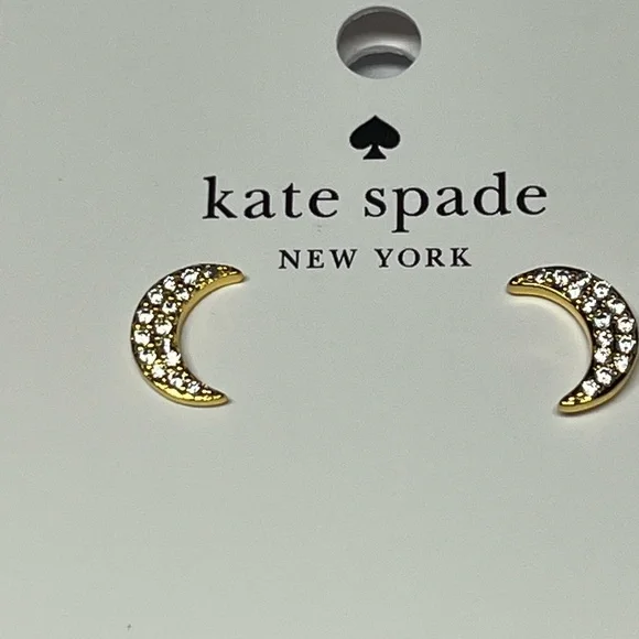 Kate spade earrings You’re A Gem Crescent Moon Studs - Picture 6 of 11